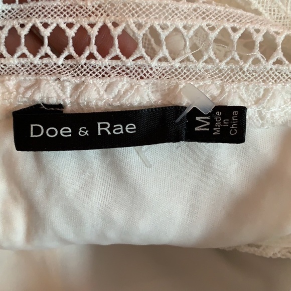 Doe & Rae Crochet Knit Peplum Hem Dress NWT - Picture 9 of 11